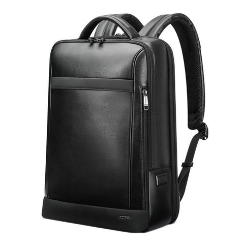 Рюкзак для бизнеса BOPAI 61-67011 нат.кожа черный