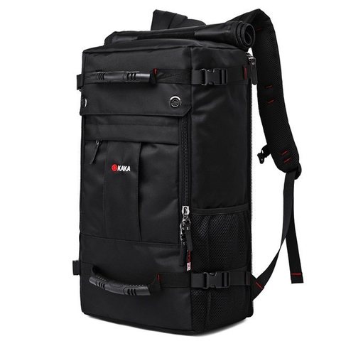 Рюкзак-сумка дорожная для путешествий КАКА 2050 чёрный, 30 литров