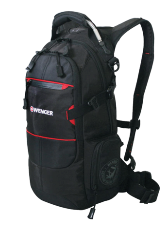 Рюкзак Wenger Narrow Hiking Pack черный/красный, 22л