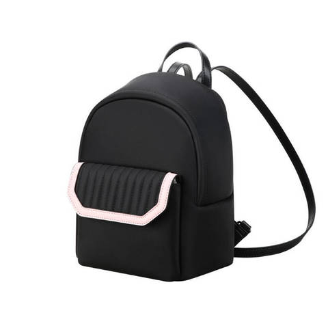 Рюкзак женский мини BOPAI чёрный/розовый