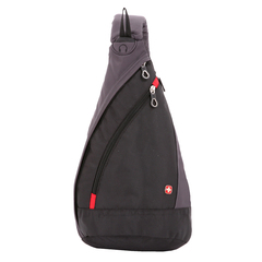 Рюкзак с одним плечевым ремнем Swissgear черный/серый