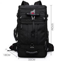 Рюкзак-сумка дорожная Pakken 2040 чёрный, 35 литров