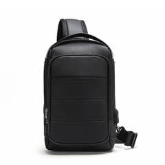Рюкзак однолямочный стильный КАКА 852 чёрный