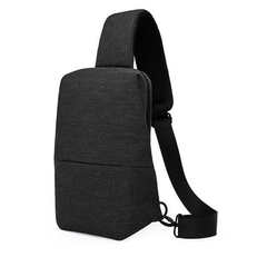 Рюкзак на одной лямке стильный KAKA 99009 тёмно-серый