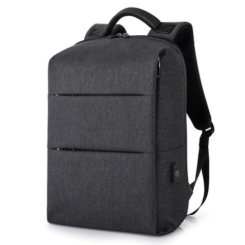 Рюкзак плоский для ноутбука 15,6 Tangcool TC805 тёмно-серый